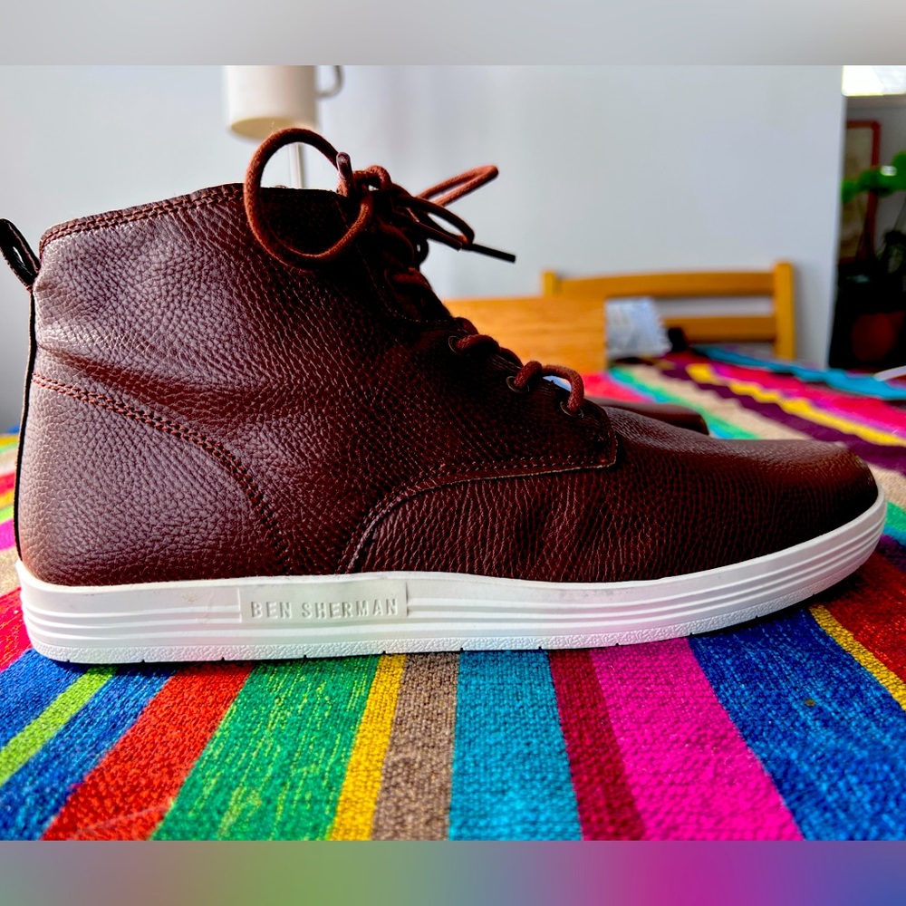 Ben Sherman brown high top chukka sneakers
